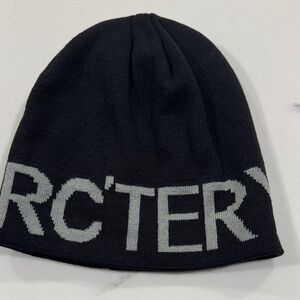 Arc'teryx Black Beanie with Gray Logo